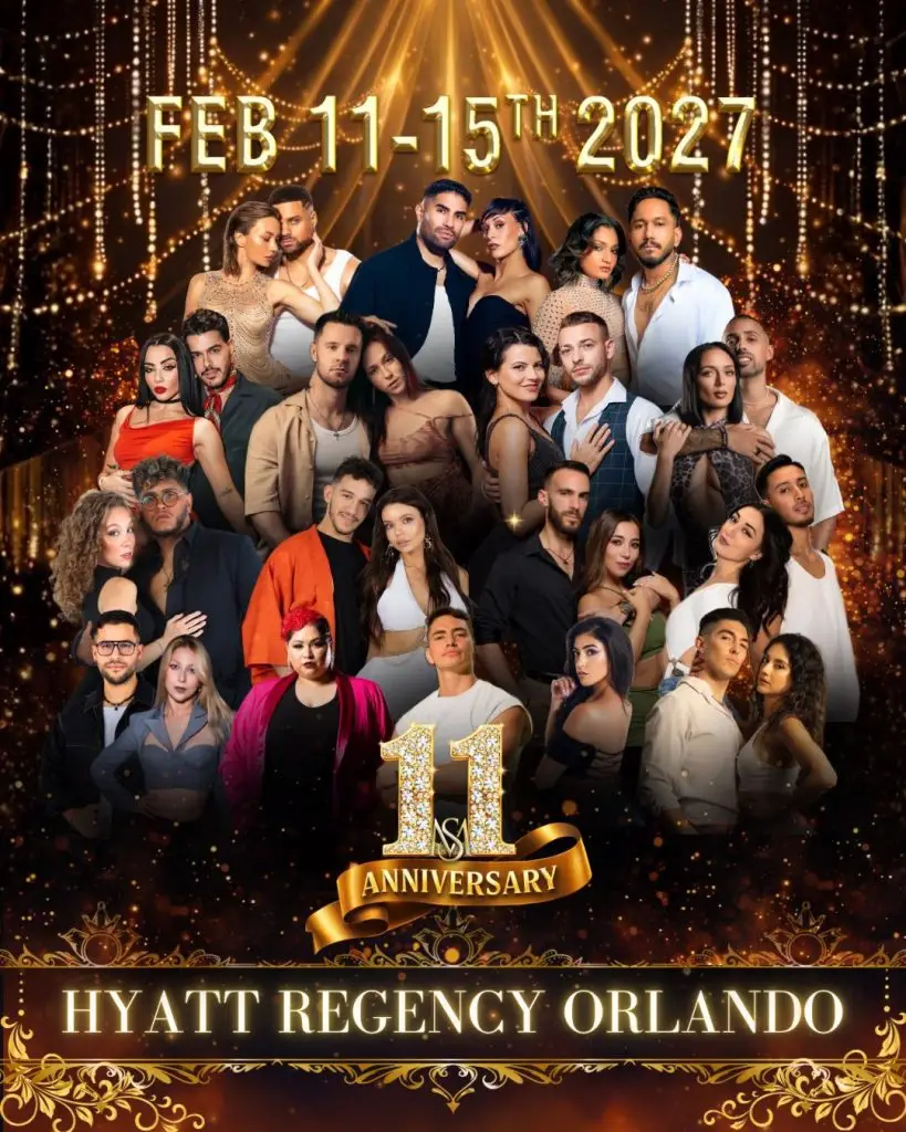 Affiche du 11e anniversaire de Sensual Movement, du 11 au 15 février 2027 à Orlando